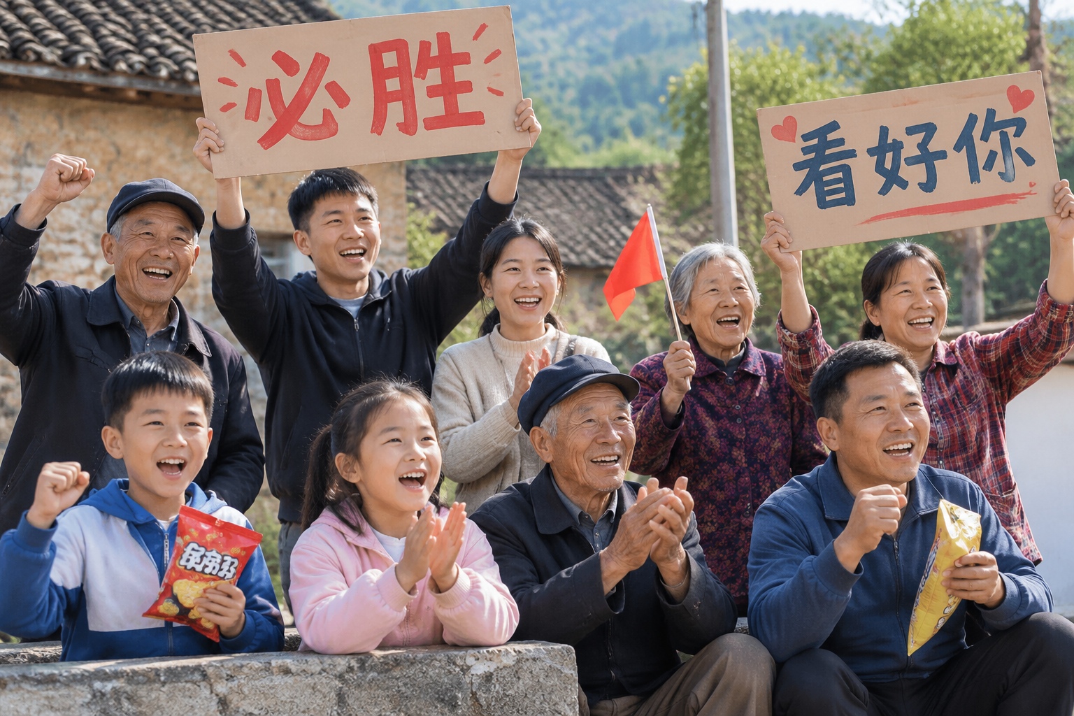 Spectators cheering enthusiastically for local players during a Village BA basketball game